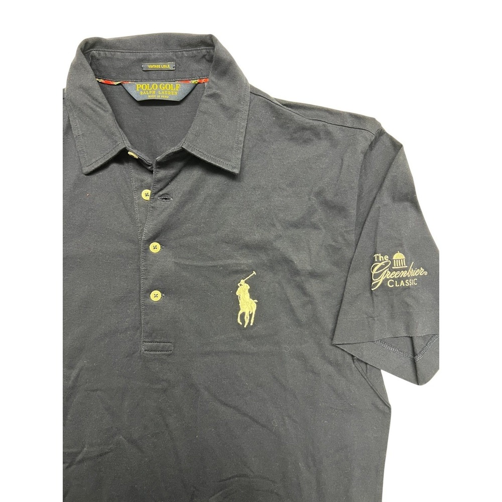 Polo Golf Ralph Lauren Mens Navy Short Sleeve Polo Shirt M Greenbriar Classic